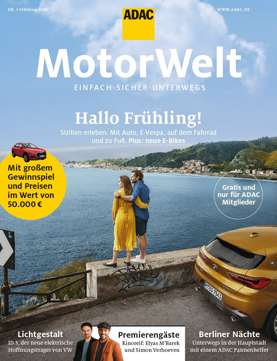 Cover der neuen ADAC Motorwelt Frühling 2020