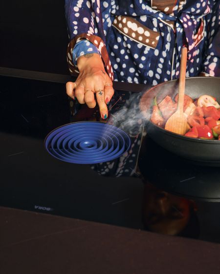 Nahaufnahme eines blauen Bora Pure System