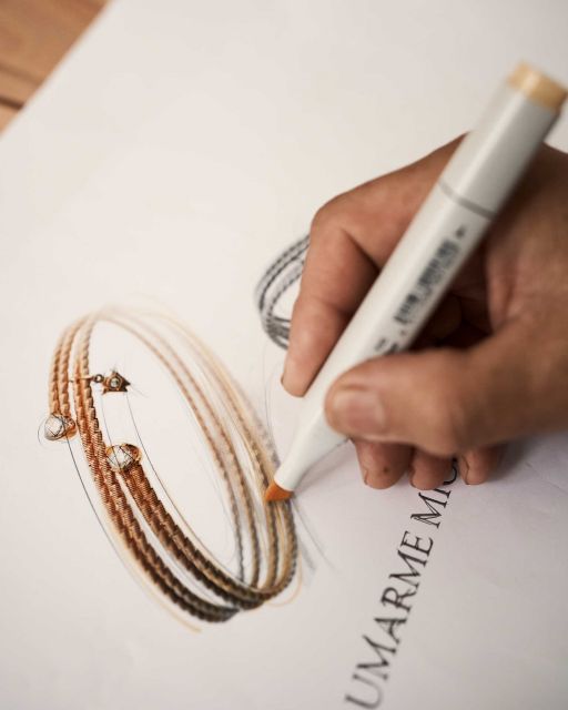 Wellendorff Magazin 2021 Zeichnung des Wellendorff Armband "Umarme mich"